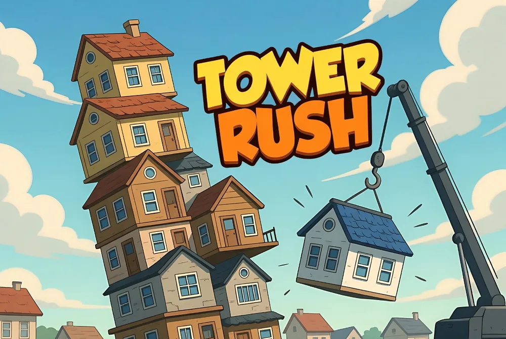 Tower Rush game real or fake — a wobbly tower tested for fairness